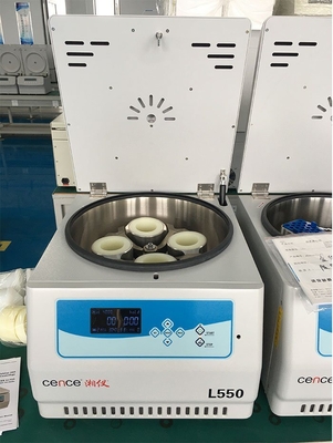 Cence L550 Низкоскоростная центрифуга 5500 об/мин, вместимость 4x500 мл